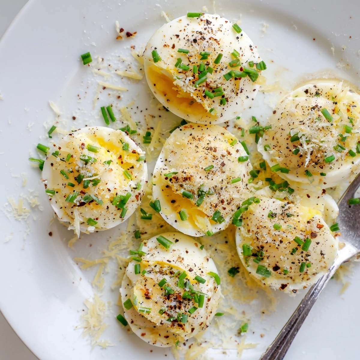 Voici des œufs grillés chauds, un délicieux apéritif facile à réaliser et à déguster.