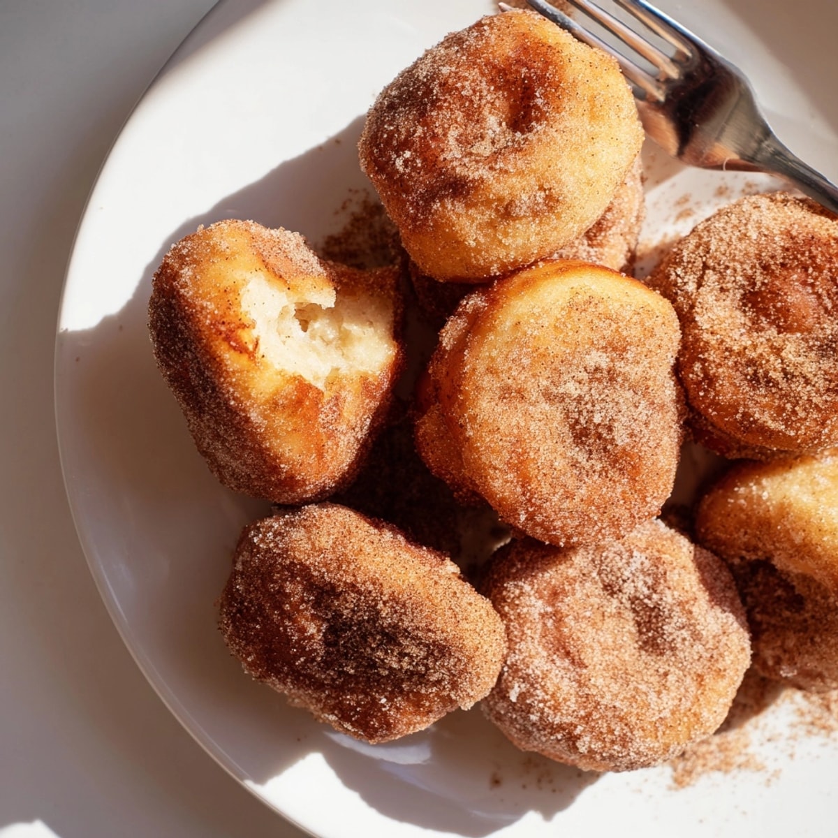 De délicieux beignets sans levure faits maison : imaginez-les moelleux et sucrés, parfaits avec du café.