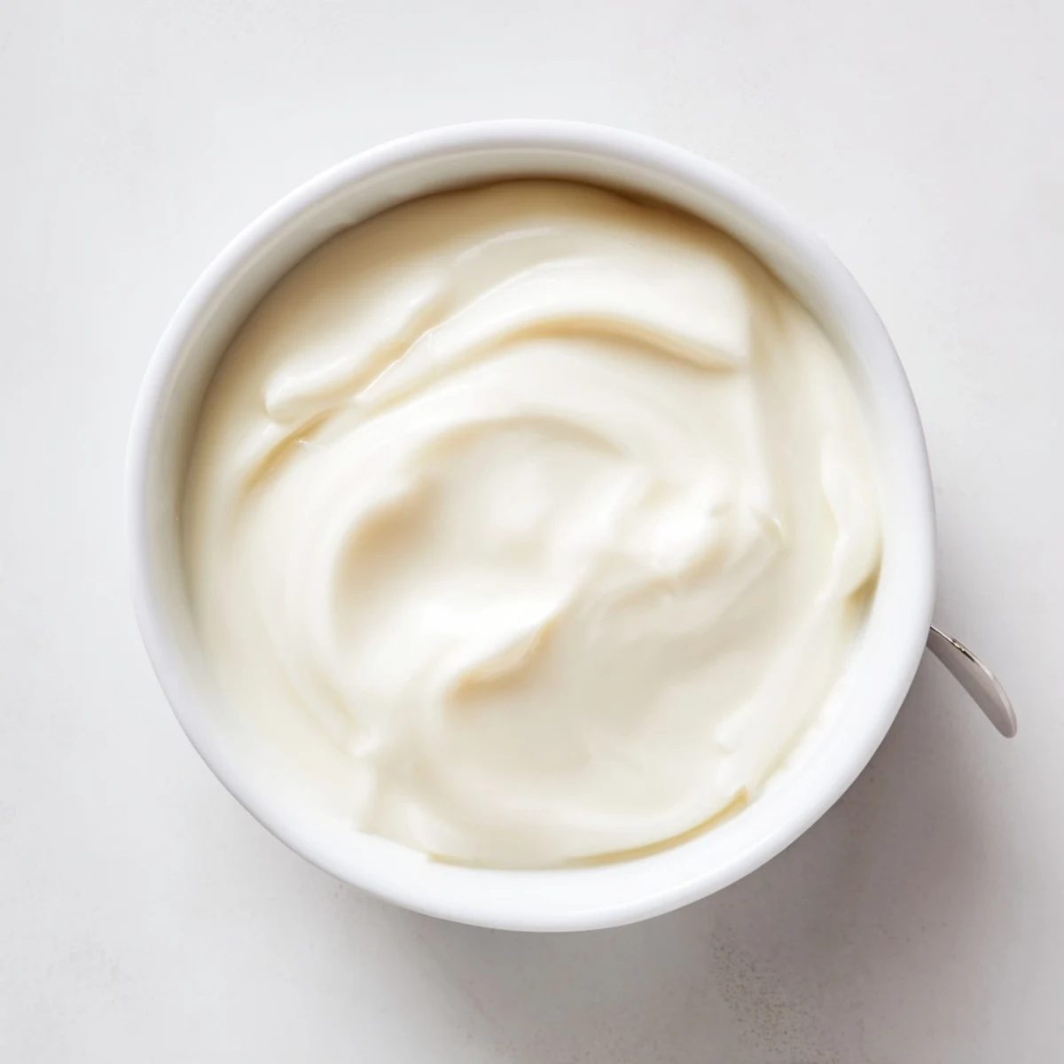 Thick and tangy creamy yogurt, a healthy base, ready for customization with delicious toppings.