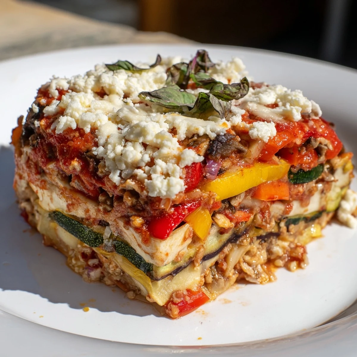 Lasagna légumes rôtis savoureux