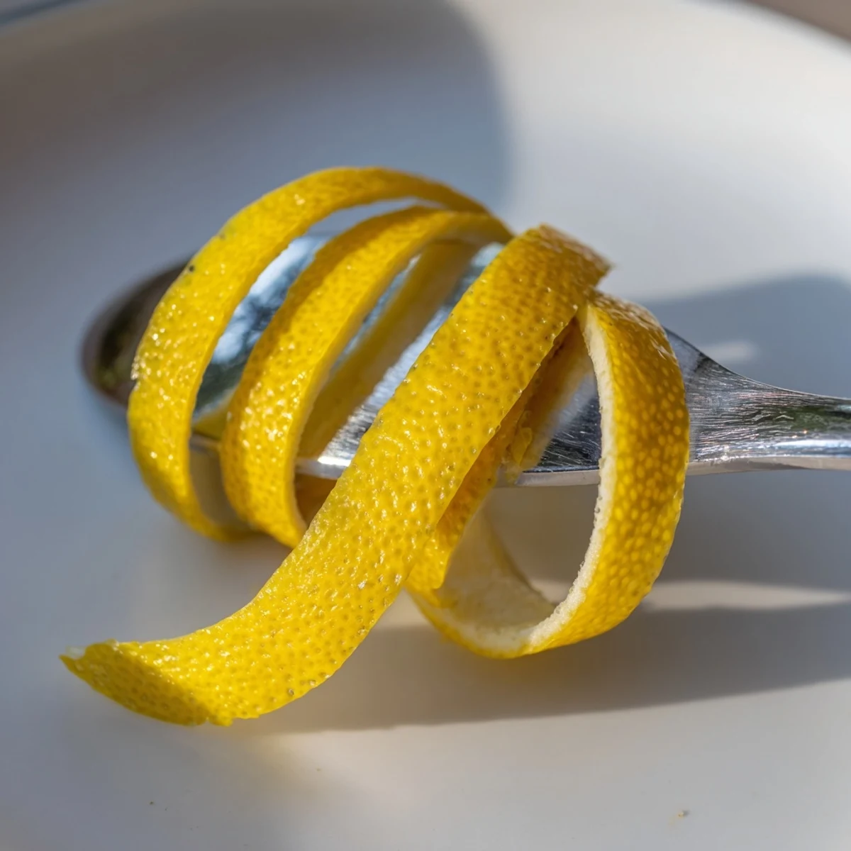 Un élégant twist de citron, brillant et roulé, pour ajouter une touche de fraîcheur.