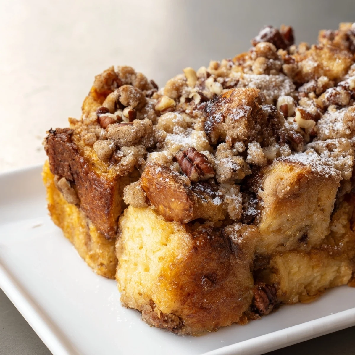 Brioche cannelle streusel doré