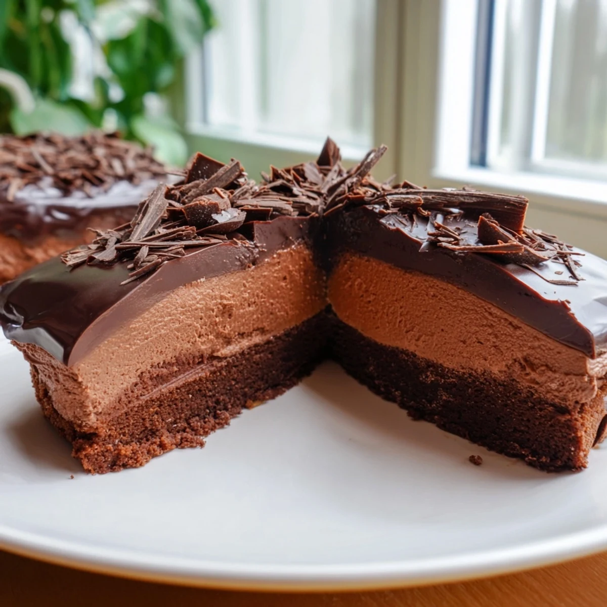 Chocolat mousse gâteau riche