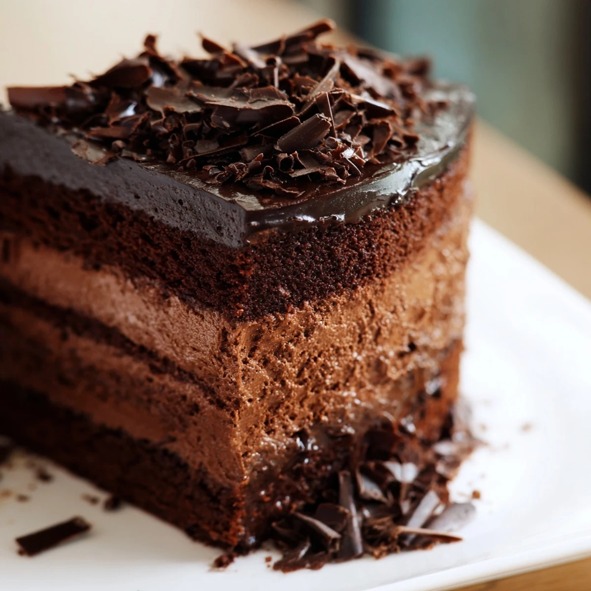 Gâteau chocolat mousse riche