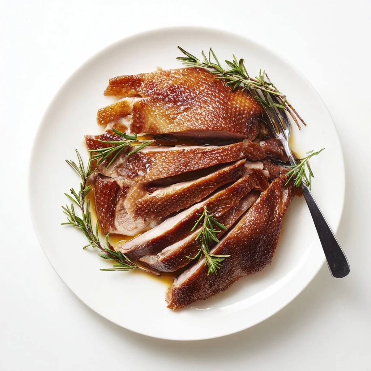 A golden-brown goose roast, promising crispy skin and tender meat for a special holiday meal.