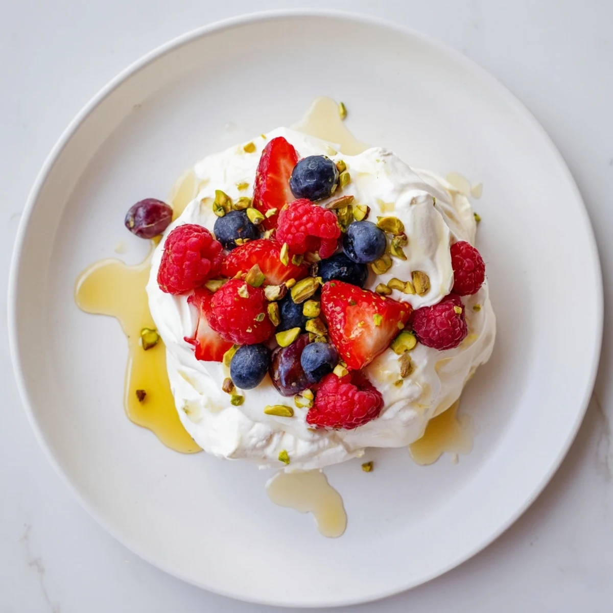A dessert photo showcases creamy yogurt, vanilla-infused, topped with fresh berries, ideal for serving.