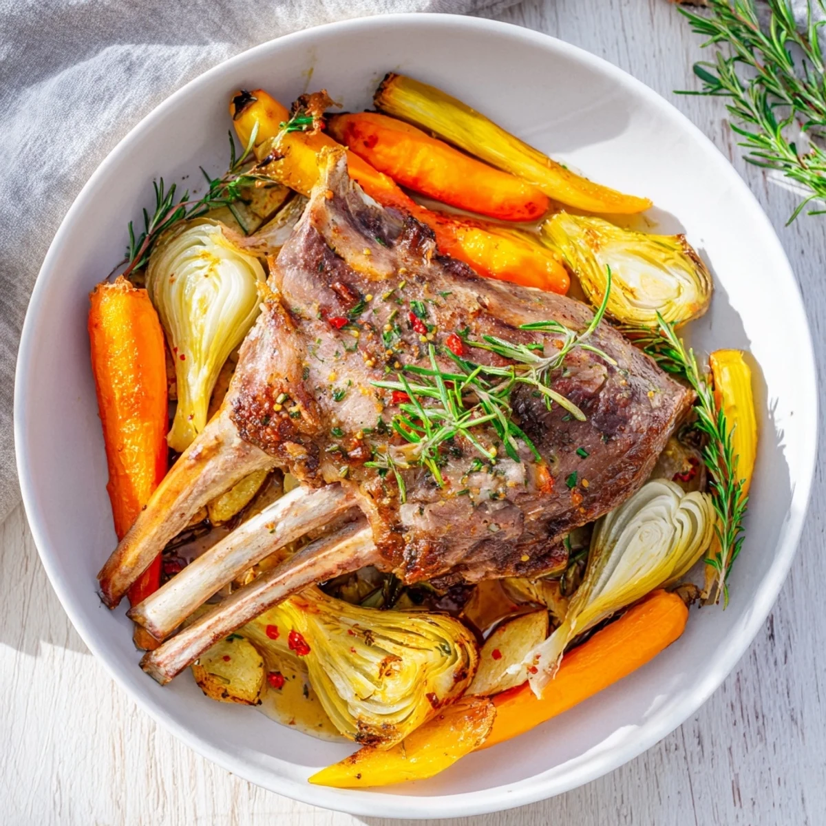 Mouthwatering, fall-apart slow roasted lamb shoulder, best served with crusty bread for dipping.