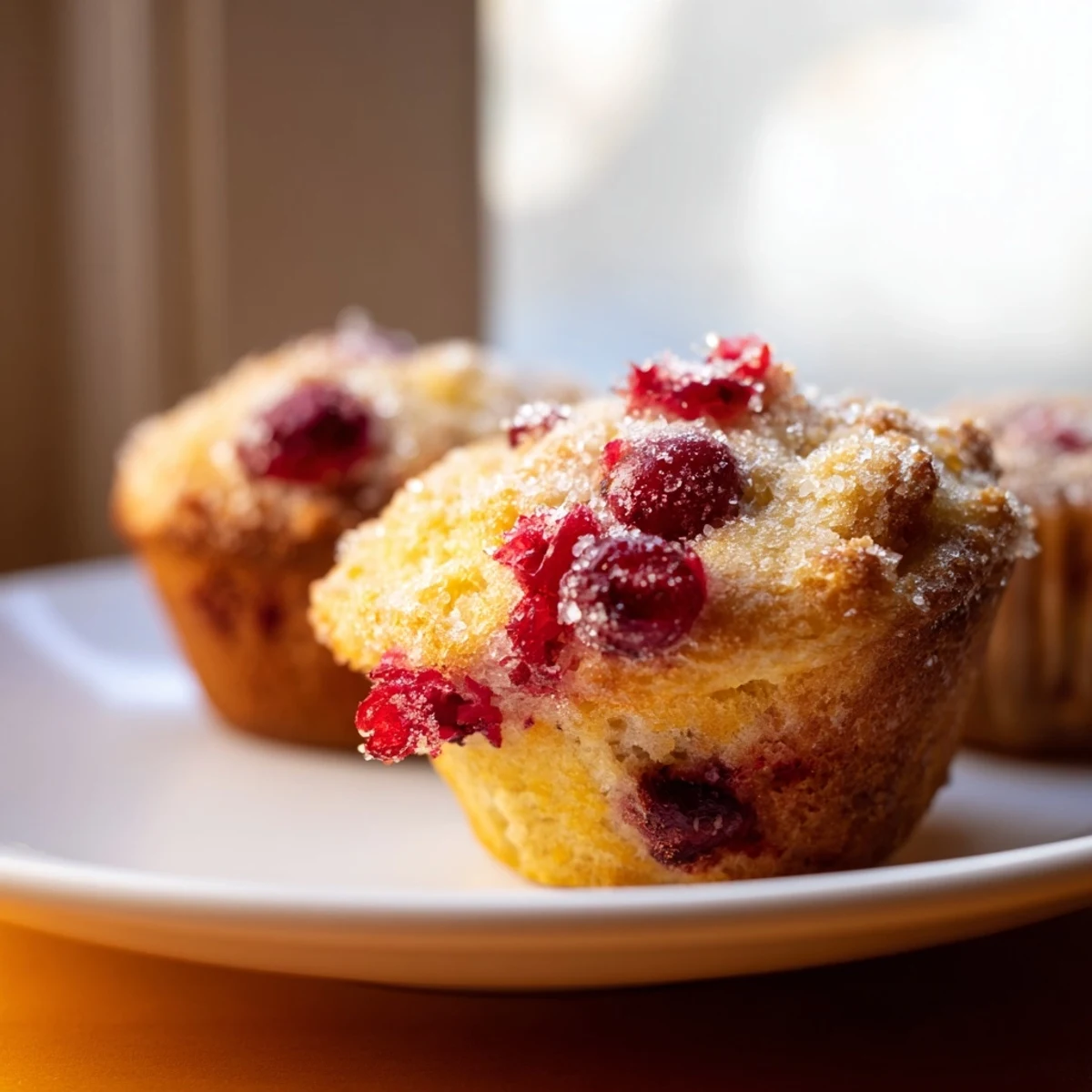 Muffins canneberges orange