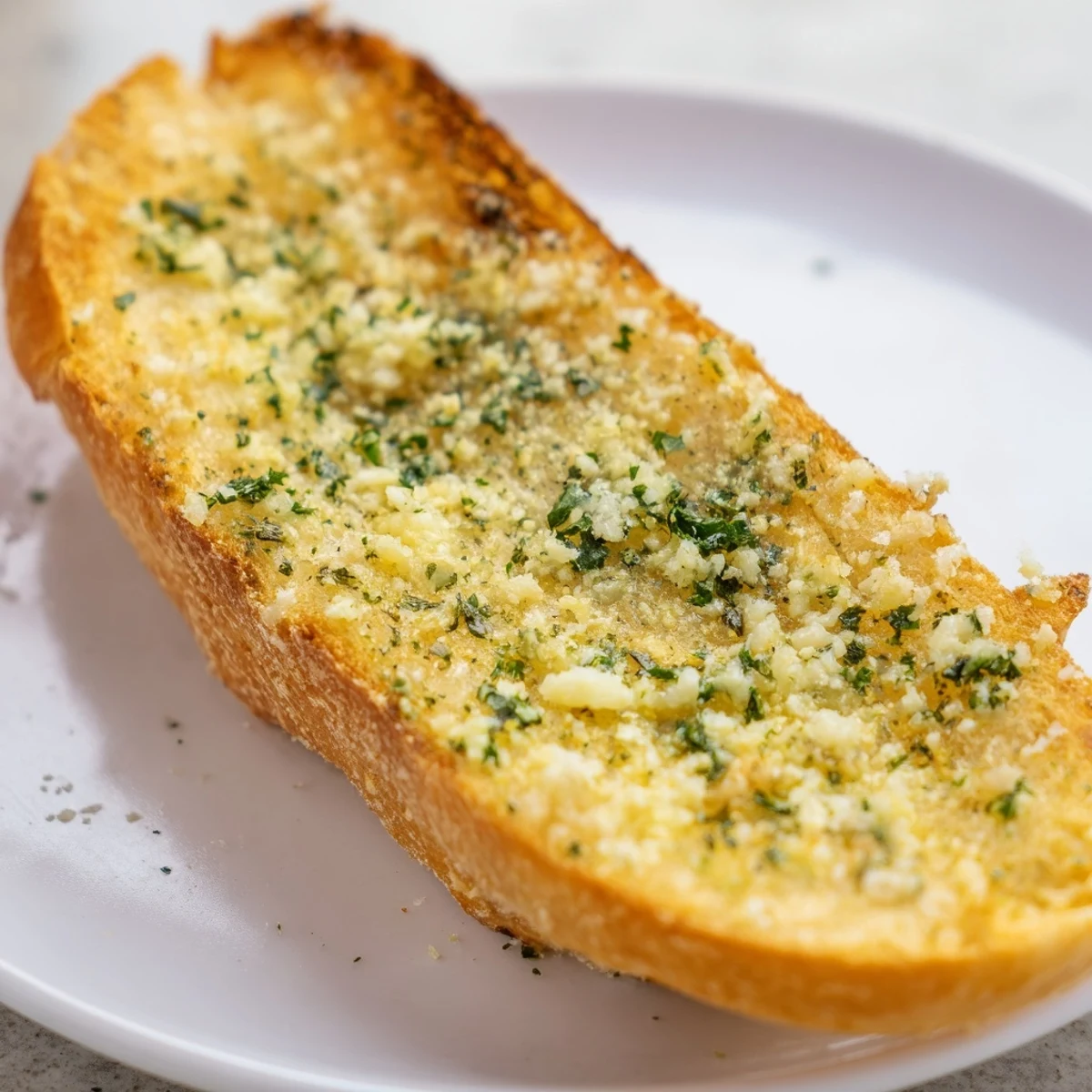 Here are the 3 ALT texts for the Garlic Bread Toast recipe: