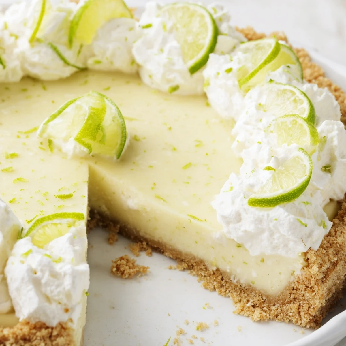 Tarte citron vert zeste