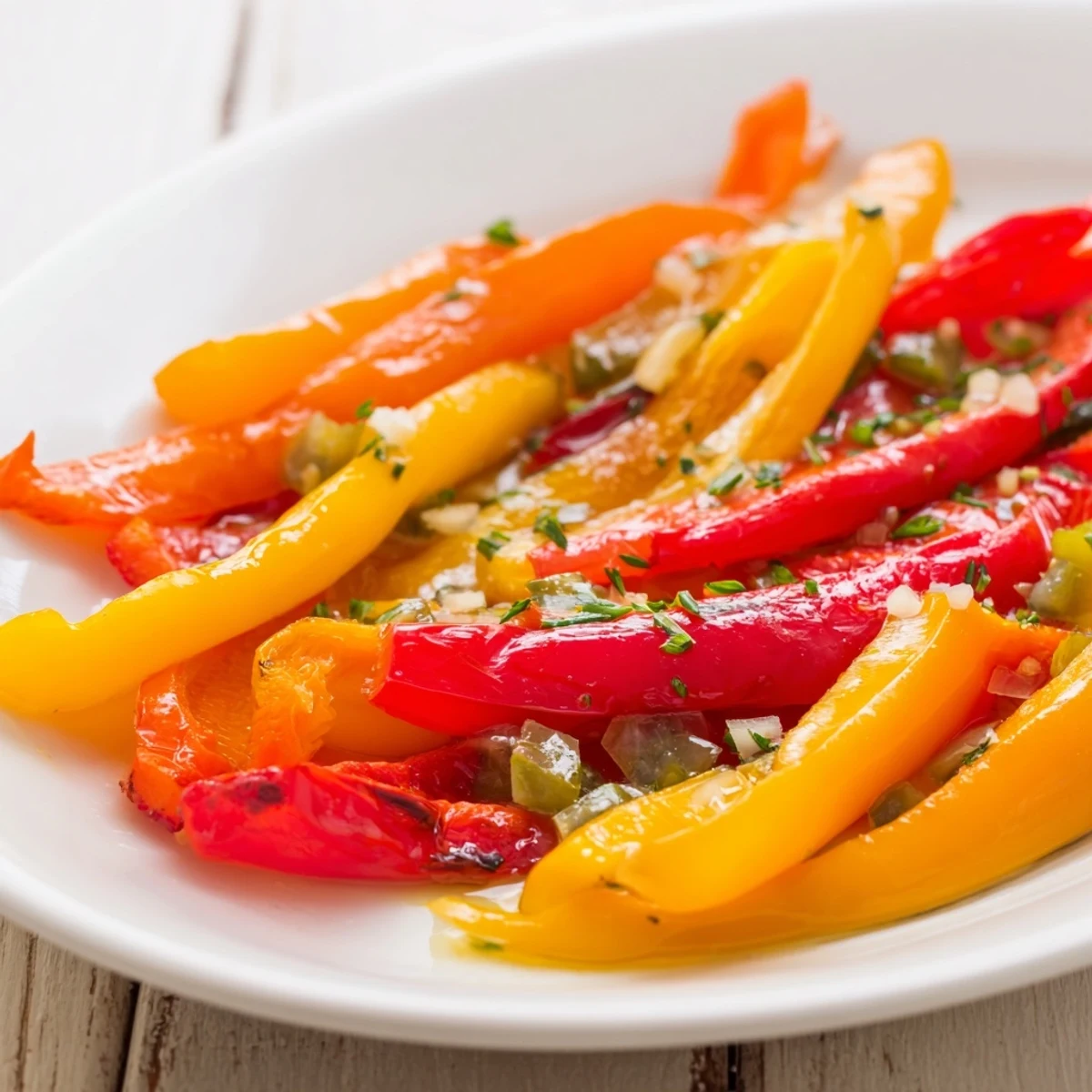 Certainly! Here are three SEO-optimized ALT image texts for the Roasted Peppers recipe: