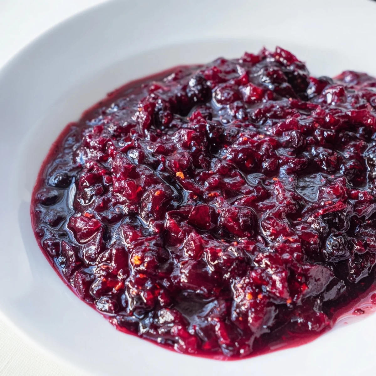 Swirling winter berry jam on toast, showing the vibrant color and glistening texture.