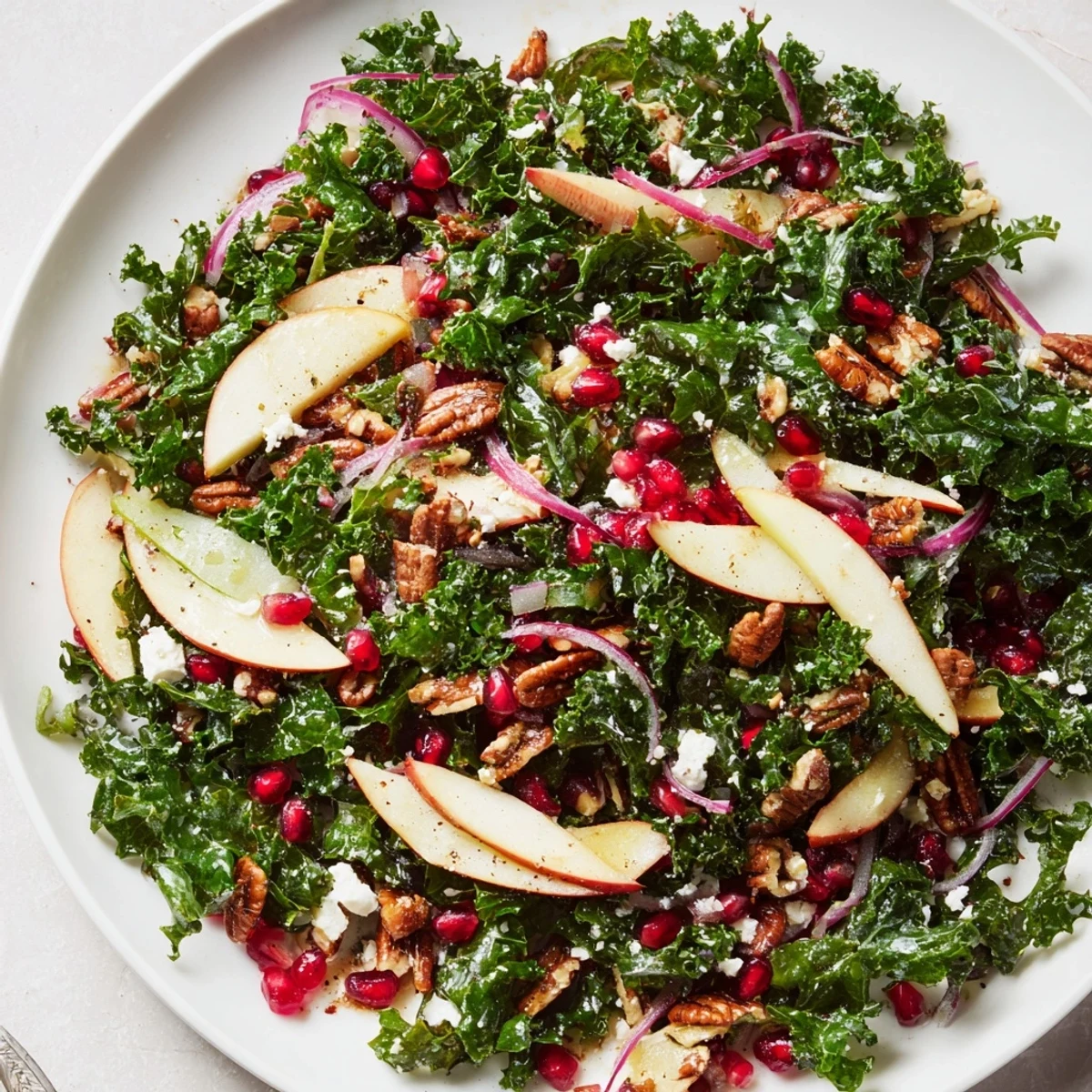 Winter Kale Pomegranate Salad