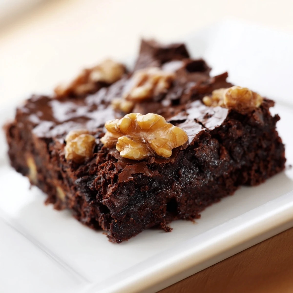 Brownies chocolat fudge noix