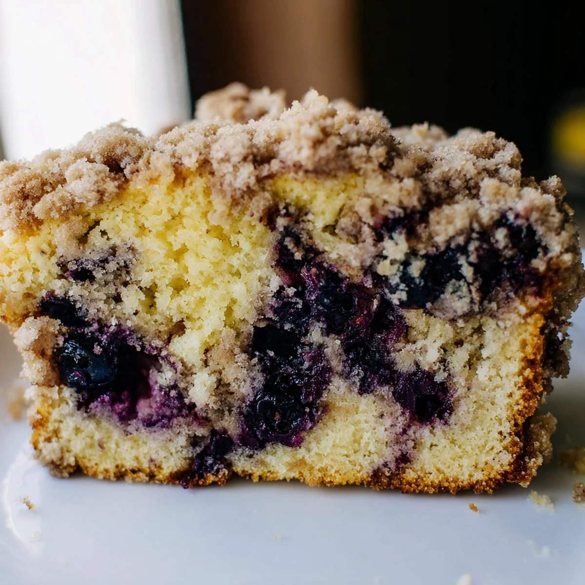 Section de la recette : {{Lemon Blueberry Bread with Streusel Topping}}. Veuillez trouver ci-dessous les trois textes ALT uniques et optimisés pour le SEO, générés selon vos spécifications.