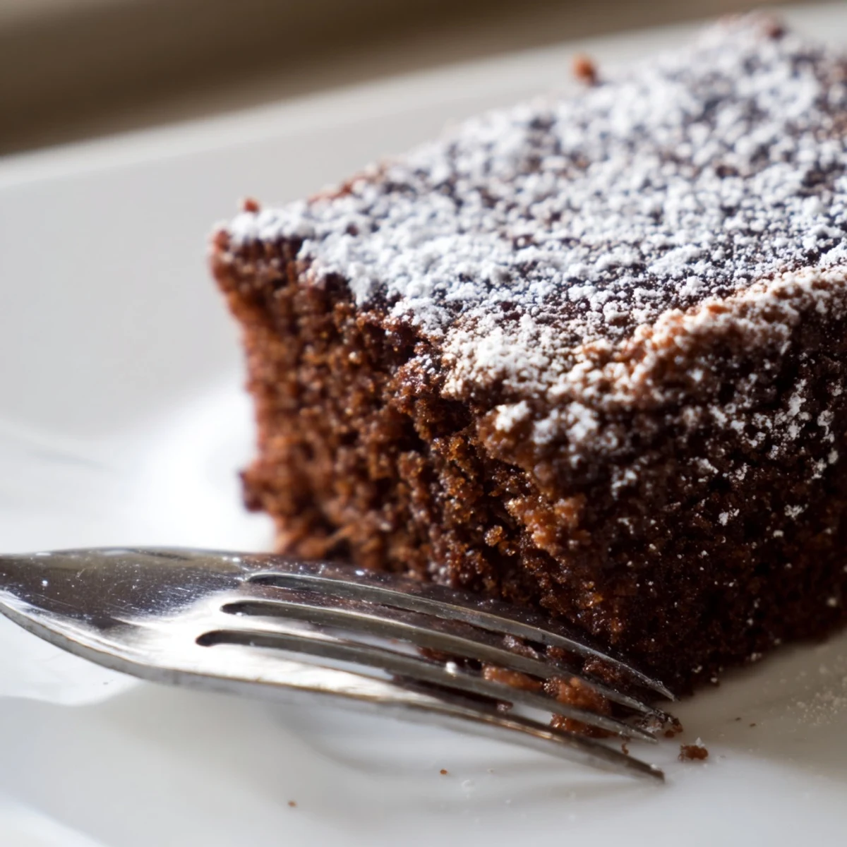 Tranche de Gingerbread Cake with Ginger posée sur une assiette avec de la crème fouettée