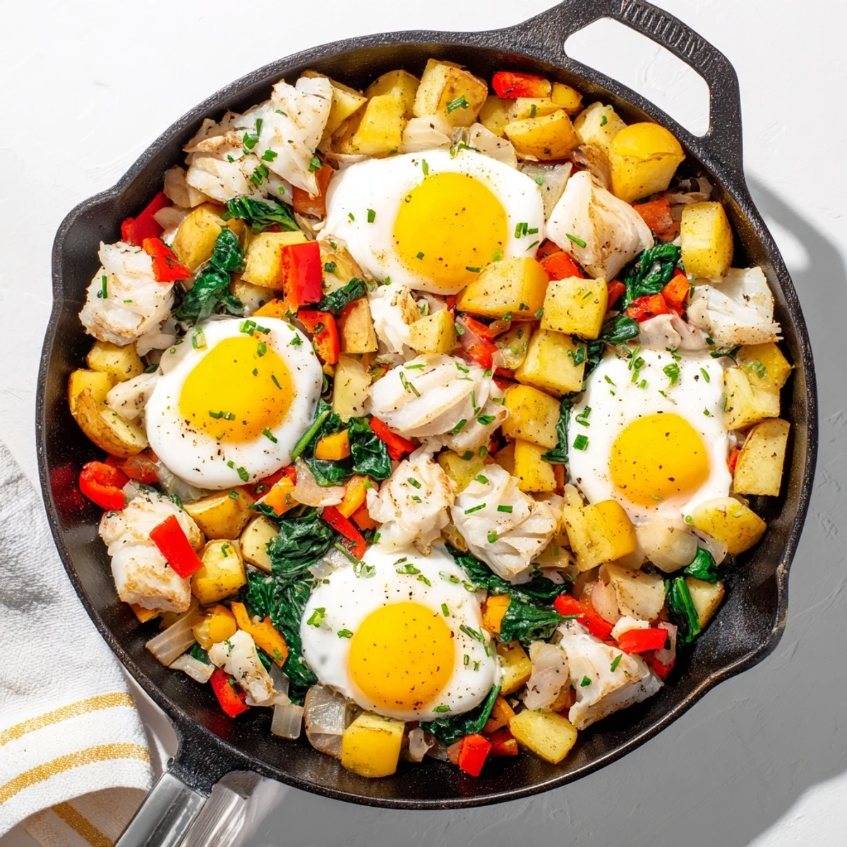 Perfect for a gluten-free breakfast or brunch, garnished with fresh chives.