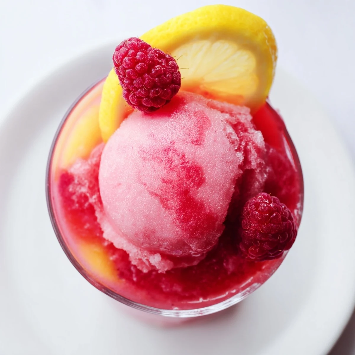 Ce punch aux framboises fraîches et au sorbet crémeux est une boisson estivale parfaite pour les fêtes.