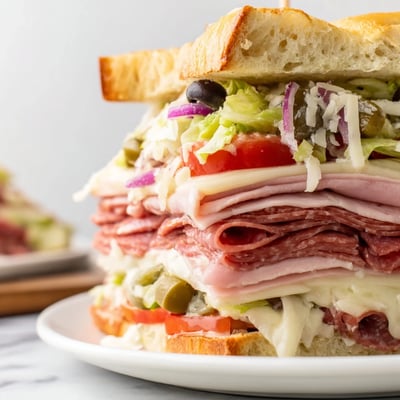 Sandwich Italien à la Salade Fraîche